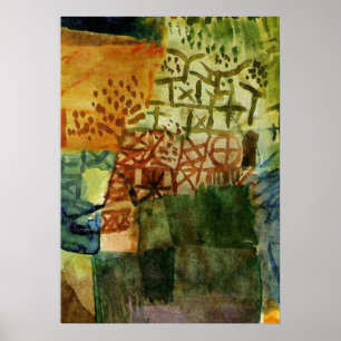 Poster Klee - Souvenir d'un jardin