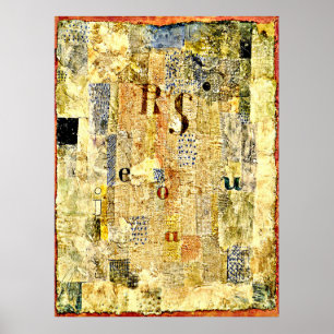 Poster Klee - Tissu vocal du chanteur Rosa Silber