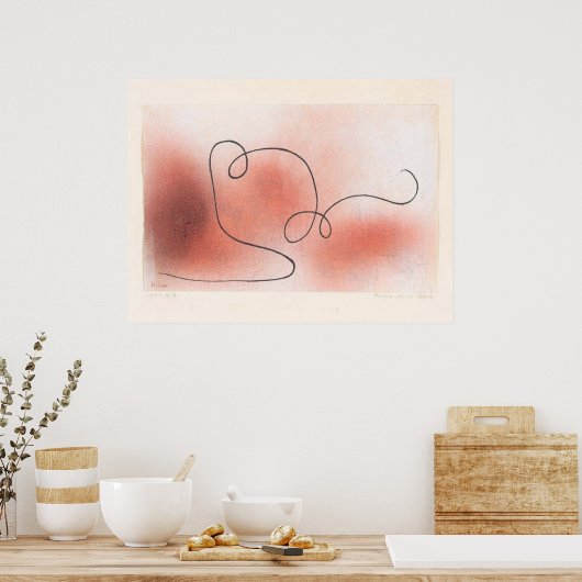 Poster Klee - Trager fourrure ein Schild (Cuisine)