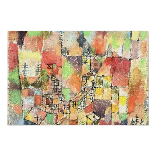 Poster Klee - Two Country Houses (Devant)