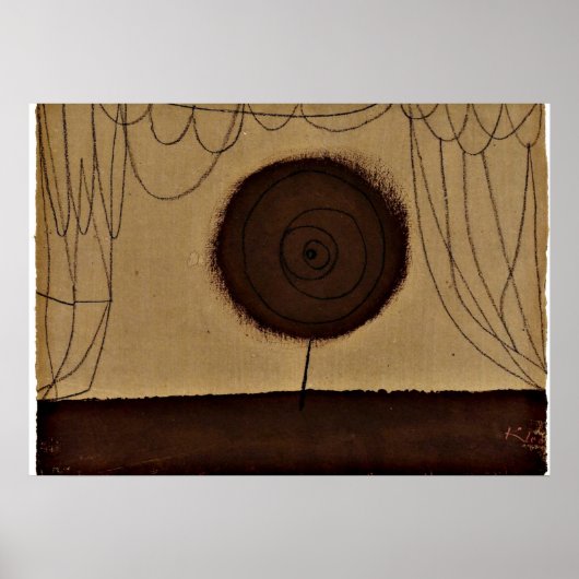 Poster Klee - Une Fleur se produit (Devant)