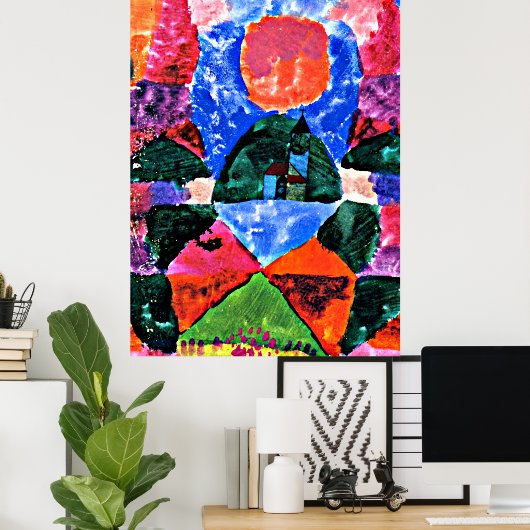 Poster Klee - Une pression de Tegernsee (Bureau à domicile)