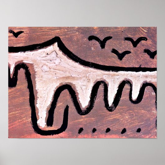 Poster Klee - Vague, art abstrait (Devant)