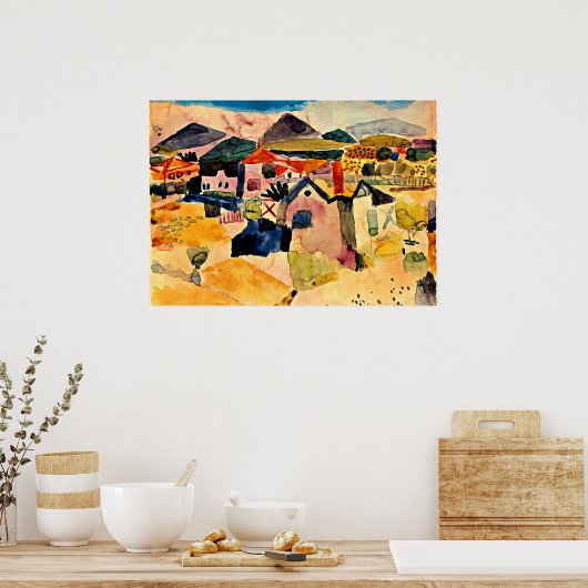 Poster Klee - Vue sur Saint Germain (Cuisine)