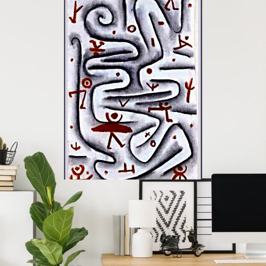 Poster Klee - Zone des grands esprits (Bureau à domicile)