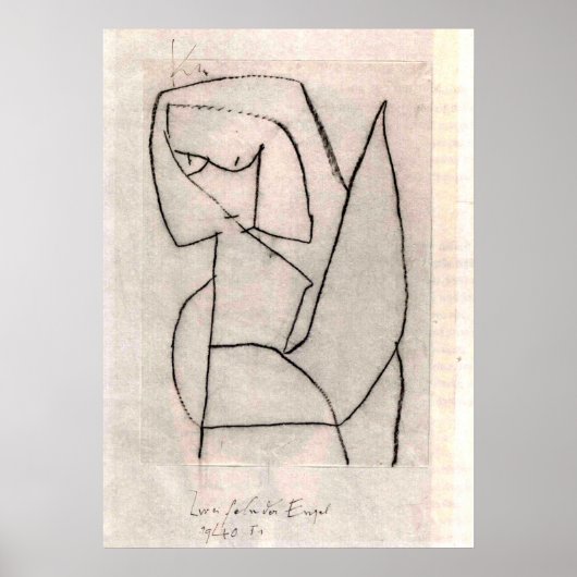 Poster Klee - Zweifelnder Engel (Devant)