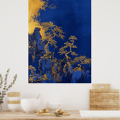 Poster Klein Blue Chinese Broderie Craft of Gold (Cuisine)