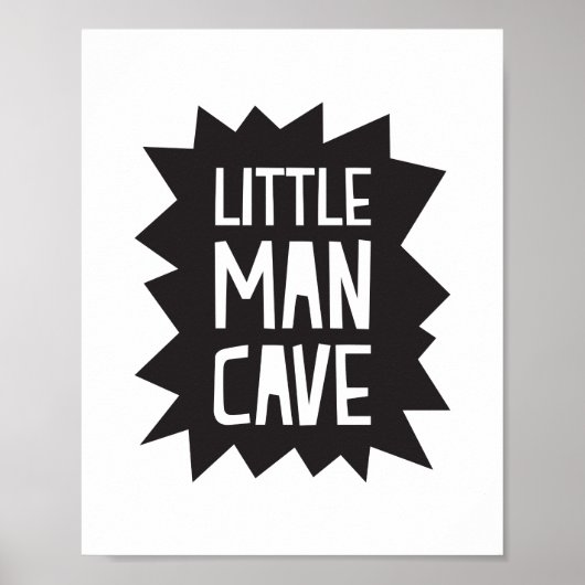 Poster kleine Man Cave (Voorkant)