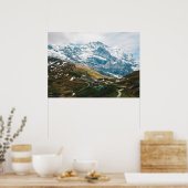 Poster Kleine Scheidegg Mountain pass Suisse (Cuisine)