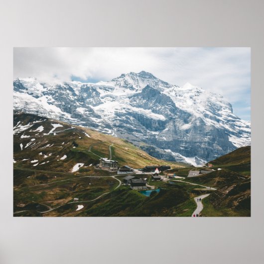 Poster Kleine Scheidegg Mountain pass Suisse (Devant)