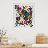Poster Kleine Welten V de Kandinsky (Cuisine)