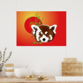 Poster Kleiner Panda (Ailurus fulgens) (Cuisine)