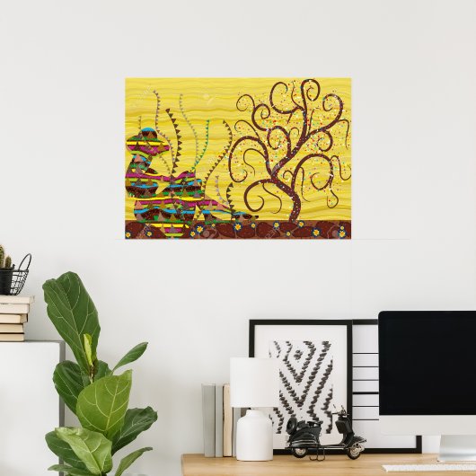 POSTER KLIMT (Bureau à domicile)