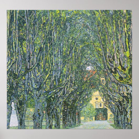 Poster Klimt - Avenue devant le château-chambre (Devant)