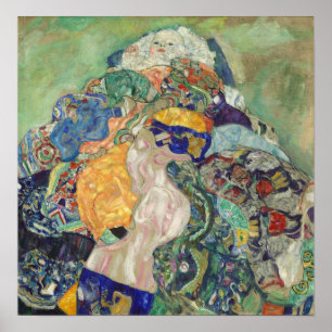 Poster Klimt - Baby Cradle 1896