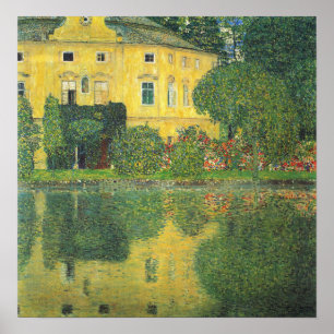 Poster Klimt - Chambre de château sur l'Attersee 1910