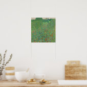 Poster Klimt - Champ de coquelicots (Cuisine)