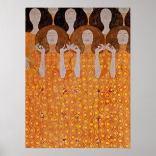 Poster Klimt - Chœur du Paradies Gel