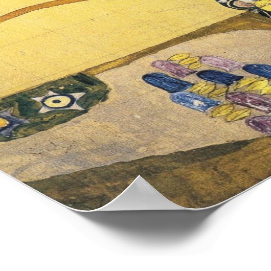 Poster Klimt - Conception Préparatoire Palais Stoclet (Coin)