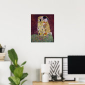 Poster Klimt - Couple Kissing (Bureau à domicile)