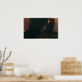 Poster Klimt - Dame au coin du feu (Cuisine)