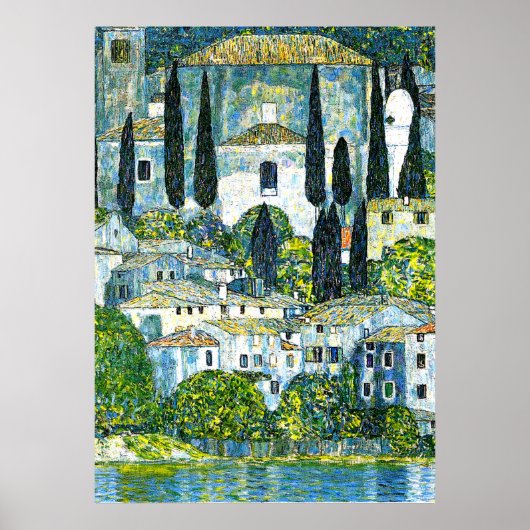 Poster Klimt - Église à Cassone (Devant)