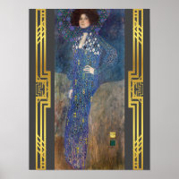 Klimt Emilie Floge Restauré Art Nouveau Peinture