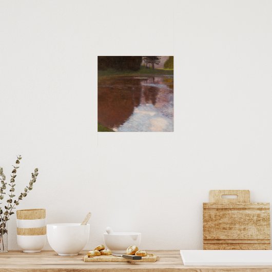 Poster Klimt - Étang Paisible (Cuisine)