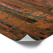 Poster Klimt - Forêt de Fir 1901 (Coin)