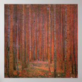 Poster Klimt - Forêt de Fir 1901 (Devant)