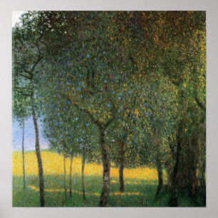 Poster Klimt - Fruits Trees 1901