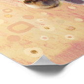 Poster Klimt Giraffe | Orné De Fleurs (Coin)