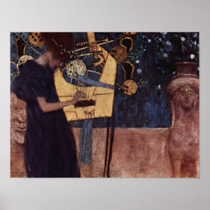 Poster Klimt Gustav l'affiche de musique
