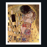 Poster Klimt Gustav ~ L'affiche Kiss<br><div class="desc">Klimt 1862-1918,  Gustav,  Baumgarten bei Wien,  Autriche</div>