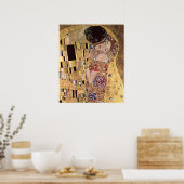 Poster Klimt Gustav ~ L'affiche Kiss (Cuisine)