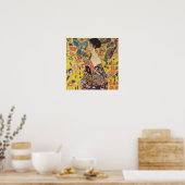 Poster Klimt - Lady Avec Ventilateur (Cuisine)
