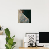 Poster Klimt - Lady En Blanc (Bureau à domicile)