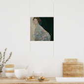 Poster Klimt - Lady En Blanc (Cuisine)