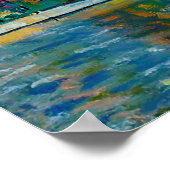 Poster Klimt "Maisons à Unterach sur l'Attersee" (Coin)