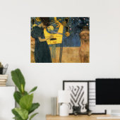 Poster Klimt - musique (Bureau à domicile)
