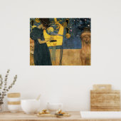 Poster Klimt - musique (Cuisine)