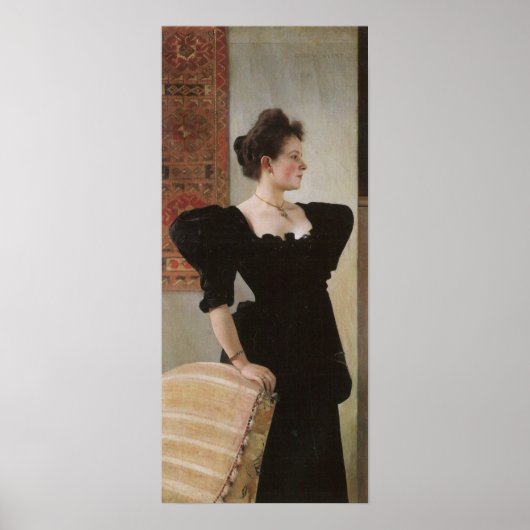 Poster Klimt - Portrait De Marie Breunig 1894 (Devant)