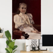 Poster Klimt Seated Young Girl - Art Print (Bureau à domicile)