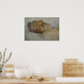 Poster Klimt - Vieux Homme Sur Le Lit De Mort (Cuisine)