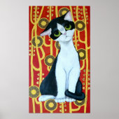 Poster Klimt's Cat (Devant)