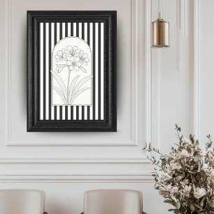 Poster Klivia Elegant Flower Botanical