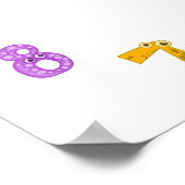 Poster Klokvormig ontwerp (Hoek)