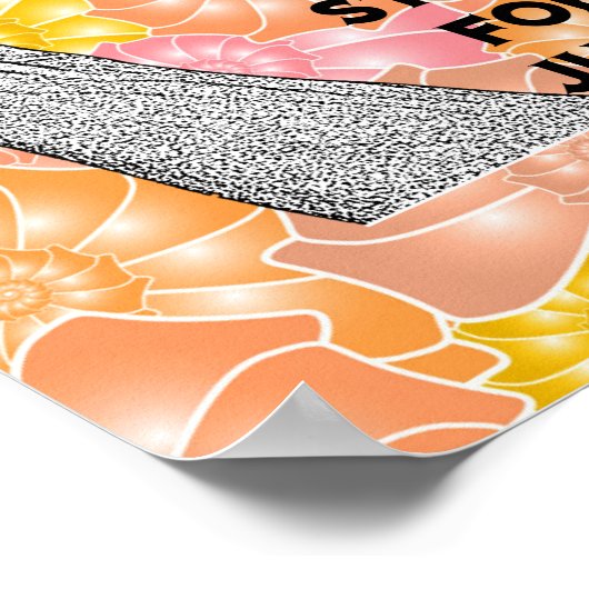 Poster Kneel pour la paix et stand for justice (Coin)