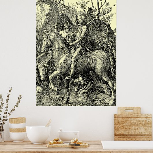 Poster Knight, Death, And The Devil by Albrecht Dürer (Cuisine)
