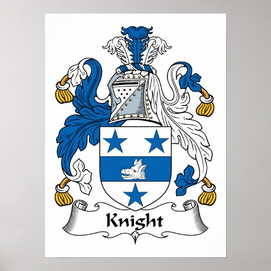 Poster Knight Family Crest (Devant)